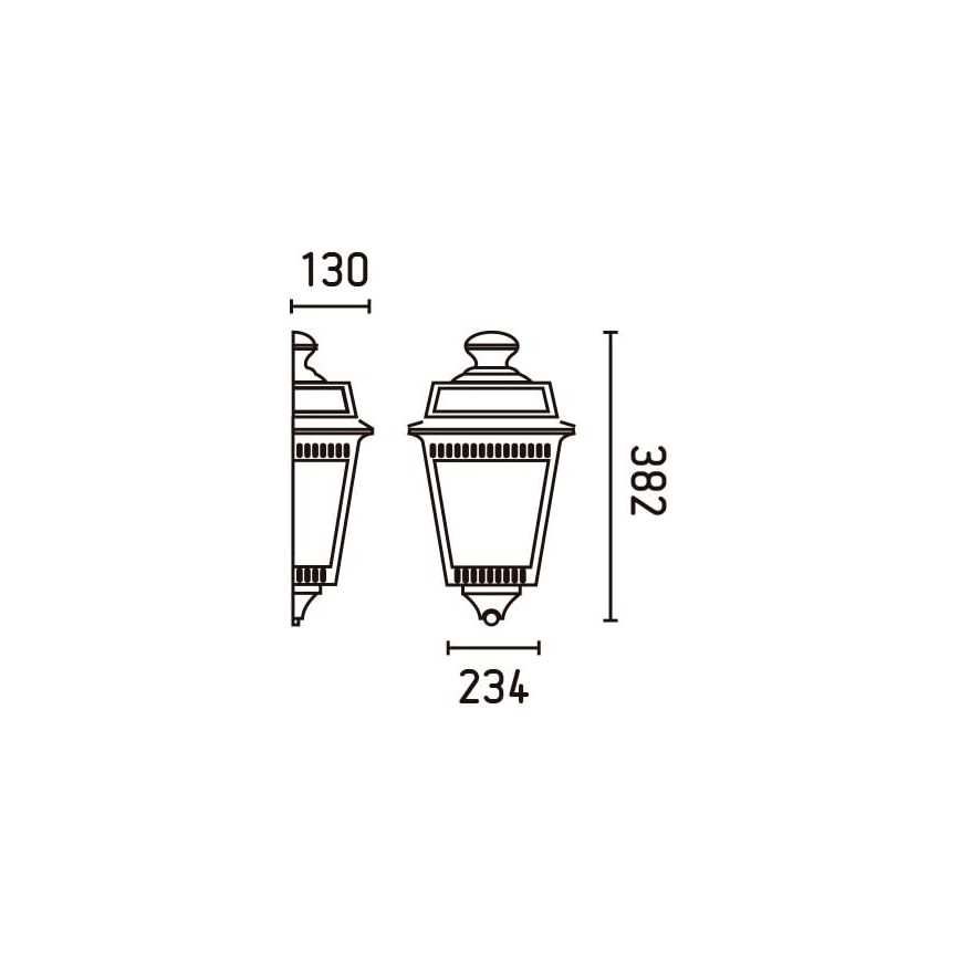FARO 71424 - Външна, настенна лампа ARGOT 1xE27/100W/230V IP44
