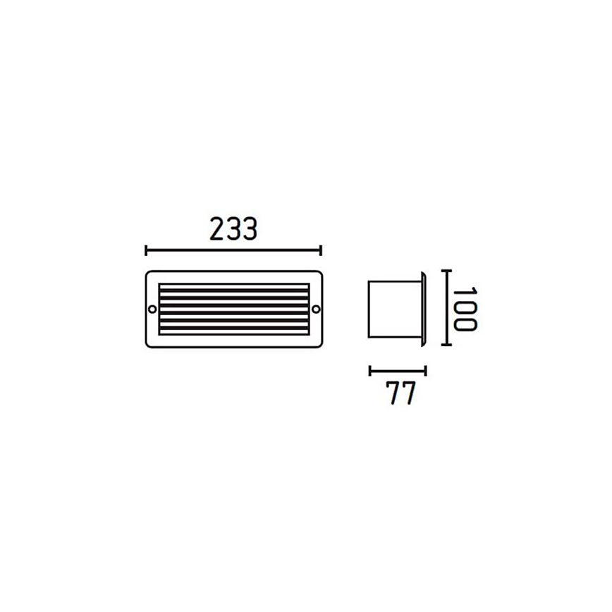 FARO 71480 - Екстериорна Стенна лампа ESCA 1xE27/40W/100-240V IP44