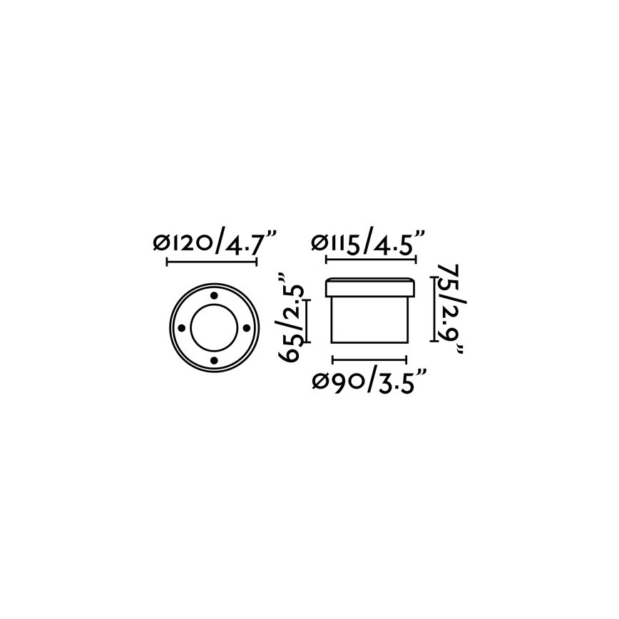 FARO 71495 - Екстериорна LED лампа за алея LIO 1xGX53/6W/230V IK08 IP67
