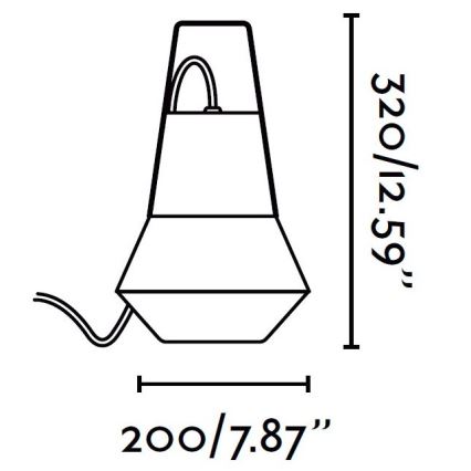 FARO 71562 - Външна висяща лампа CAT 1xE27/20W/230V IP54