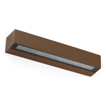 FARO 71905 - LED външна стенна лампа DORO 2xLED/10W/230V IP65 кафява