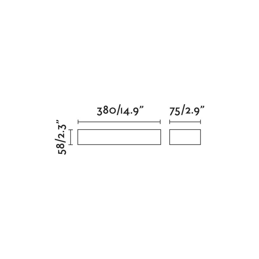 FARO 71905 - LED външна стенна лампа DORO 2xLED/10W/230V IP65 кафява