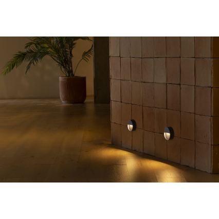 FARO 71960 - LED осветително тяло за стълби DUNE LED/3W/230V 2200/2700/3200/4000K IP65 антрацит кръгло
