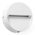 FARO 71961 - LED стълбищно осветително тяло DUNE LED/3W/230V 2200/2700/3200/4000K IP65 бяло, кръгло