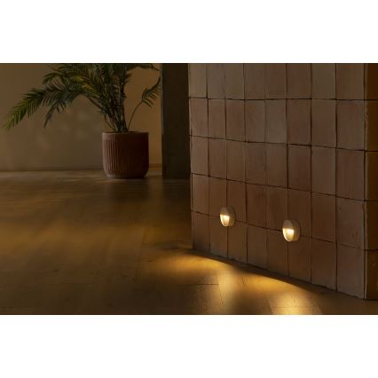 FARO 71961 - LED стълбищно осветително тяло DUNE LED/3W/230V 2200/2700/3200/4000K IP65 бяло, кръгло