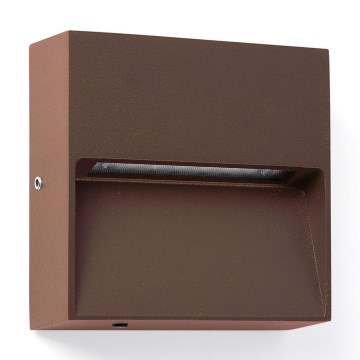 FARO 71965 - LED осветително тяло за стълбище DUNE, LED/3W/230V, 2200/2700/3200/4000K, IP65, кафяво, квадратно