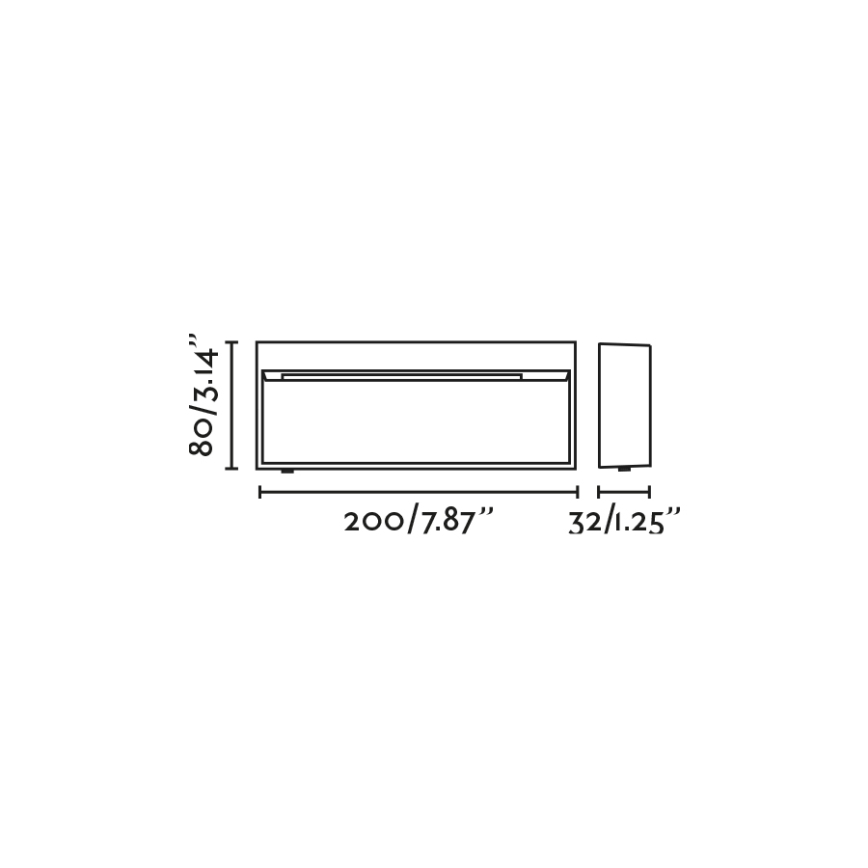 FARO 71966 - LED стълбищно осветително тяло DUNE LED/6W/230V 2200/2700/3200/4000K IP65 антрацит, правоъгълник