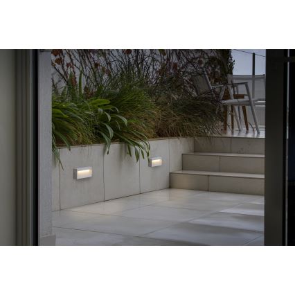 FARO 71967 - LED осветително тяло за стълбище DUNE LED/6W/230V 2200/2700/3200/4000K IP65 бяло, правоъгълно