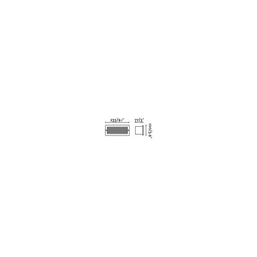 FARO 72095 - LED Външно осветление, вградено STRIPE-1 LED/5W/230V IP54