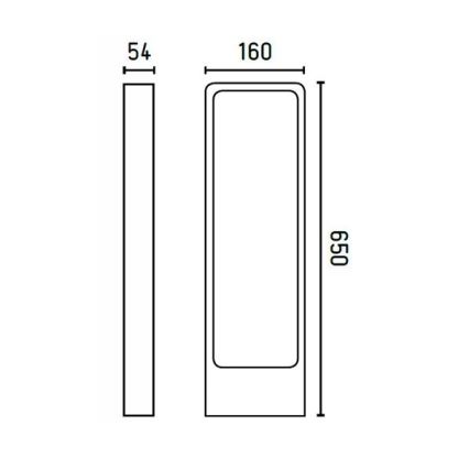 FARO 75520 - Външна LED лампа DAS LED/5W/230V IP54