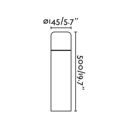 FARO 75604 - LED Външна лампа MUGA LED/9W/230V IP65