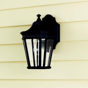 Feiss - Екстериорен аплик COTSWOLD LANE 1xE27/100W/230V IP44 черен