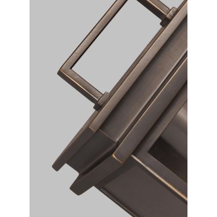 Feiss - Екстериорен аплик GLENVIEW 1xE27/60W/230V IP44 антрацит