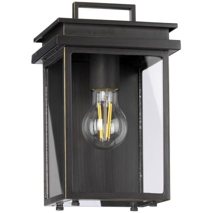 Feiss - Екстериорен аплик GLENVIEW 1xE27/60W/230V IP44 антрацит