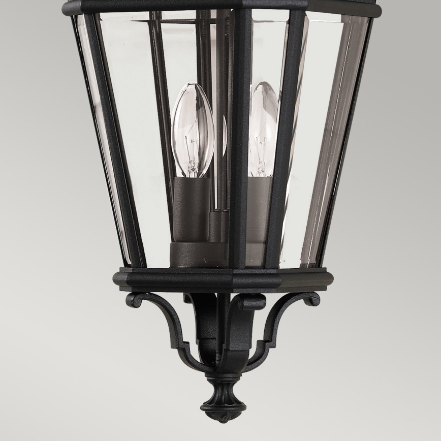 Feiss - Екстериорен пендел COTSWOLD LANE 2xE14/60W/230V черен