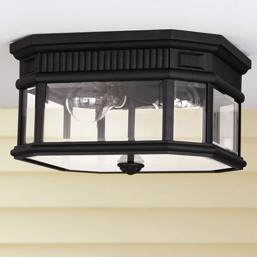 Feiss - Екстериорна лампа за таван COTSWOLD LANE 2xE27/60W/230V IP44