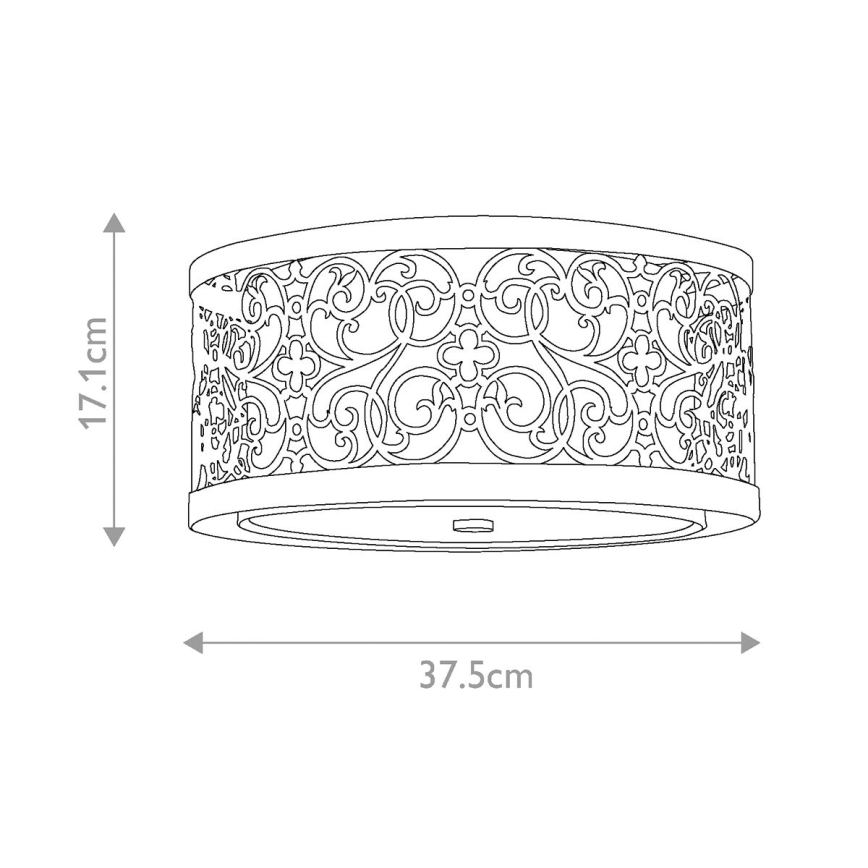 Feiss - Таванно осветително тяло ARABESQUE 2xE27/40W/230V златно