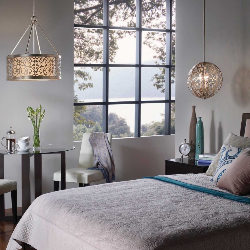 Feiss - Полилей на тръба ARABESQUE 4xE27/60W/230V златист