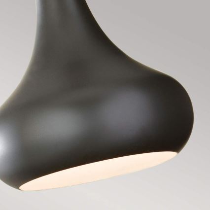 Feiss - Полилей на кабел BESO 1xE27/60W/230V Ø 17,9 cm черен/меден