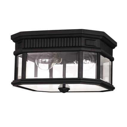 Feiss - Екстериорна лампа за таван COTSWOLD LANE 2xE27/60W/230V IP44