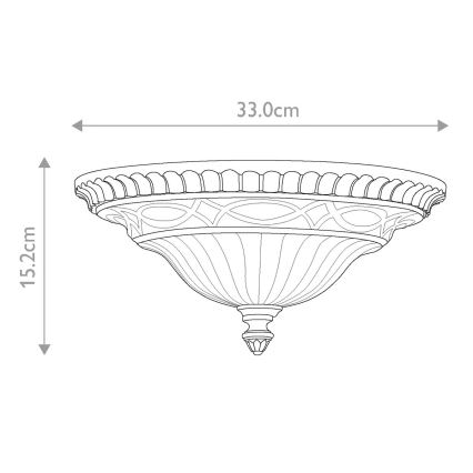 Feiss - Плафон DRAWING ROOM 2xE27/60W/230V