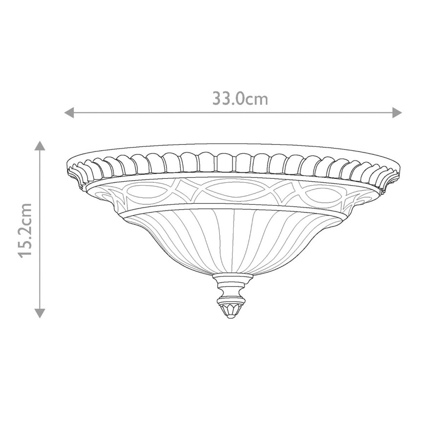 Feiss - Плафон DRAWING ROOM 2xE27/60W/230V