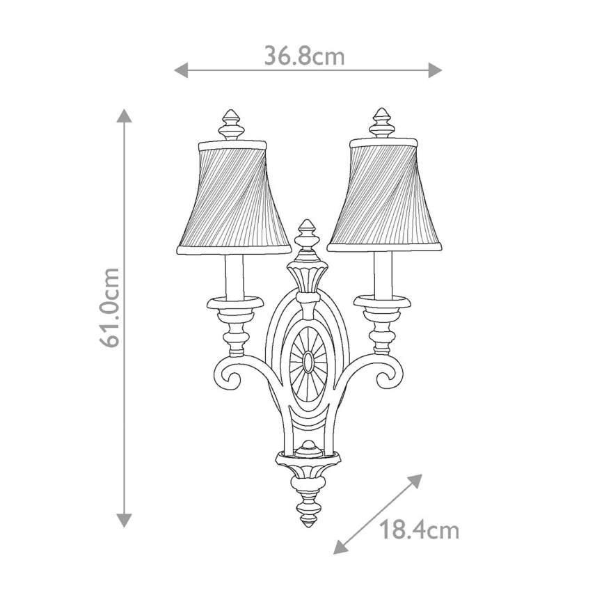 Feiss - Аплик DRAWING ROOM 2xE14/60W/230V