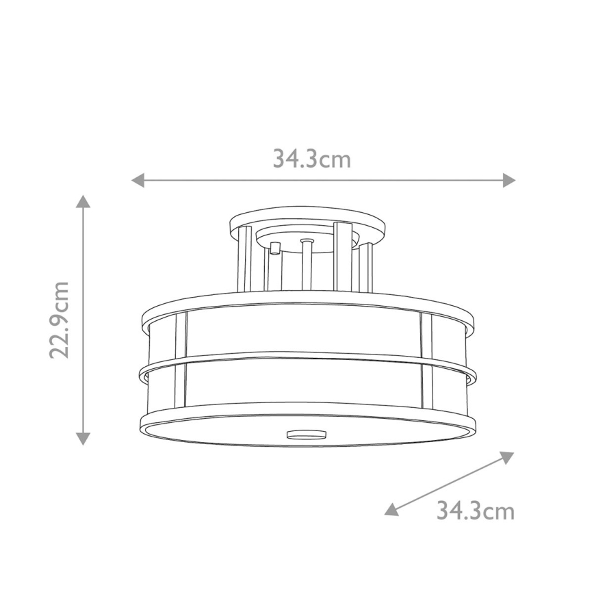 Feiss - Полилей за повърхностен монтаж FUSION 3xE27/40W/230V