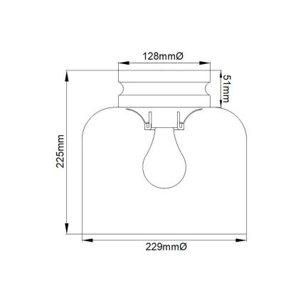 Feiss - Таванно осветително тяло HOUNSLOW 1xE27/60W/230V лъскав хром