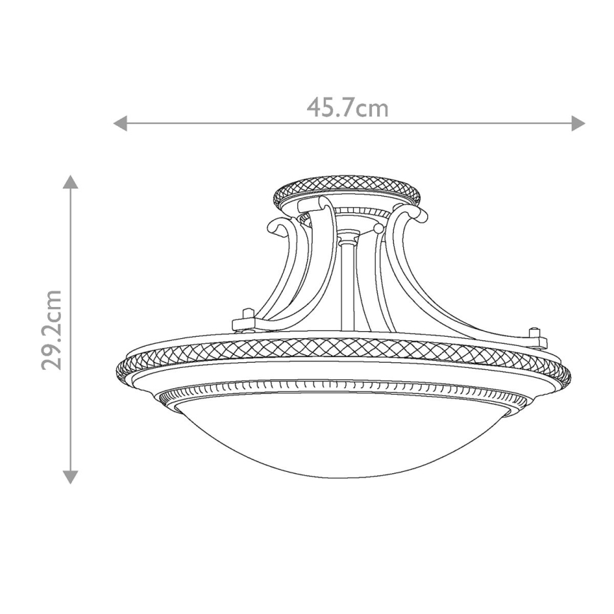Feiss - Полилей за повърхностен монтаж KELHAM HALL 2xE27/60W/230V