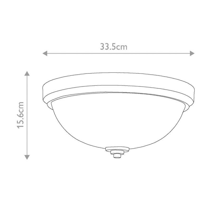 Feiss - Плафон за баня MALIBU 2xE27/60W/230V IP44