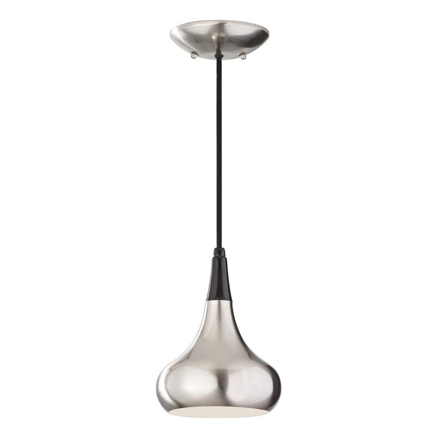 Feiss - Полилей на кабел BESO 1xE27/60W/230V матов хром/черен