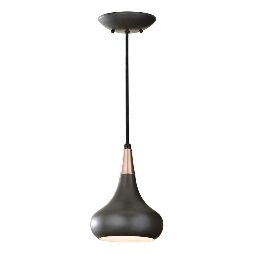 Feiss - Полилей на кабел BESO 1xE27/60W/230V Ø 17,9 cm черен/меден