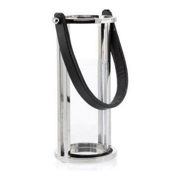 Фенер LAMPION 30 см лъскав хром/черен