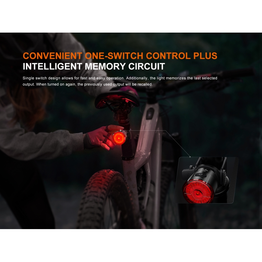 Fenix BC06R - LED Димируема акумулаторна светлина за велосипед LED/USB IP66 90 lm 24,5 h 560 mAh