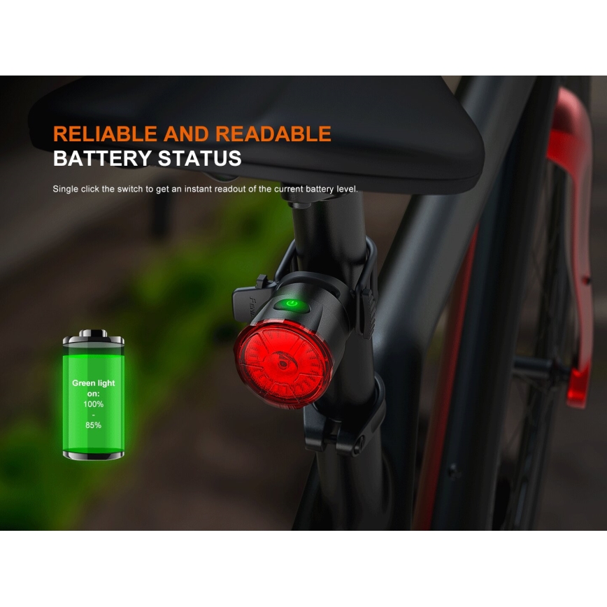 Fenix BC06R - LED Димируема акумулаторна светлина за велосипед LED/USB IP66 90 lm 24,5 h 560 mAh