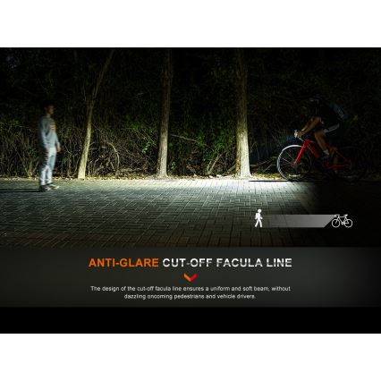 Fenix BC15R - LED Димируема акумулаторна светлина за велосипед LED/USB IP66 400 лъскав 31,5 h 2600 mAh