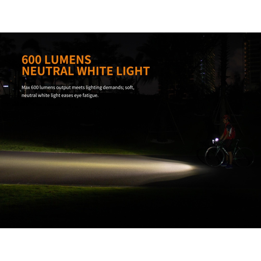 Fenix BC25R - LED Акумулаторна лампа за колело LED/USB IP66 600 lm 36 ч