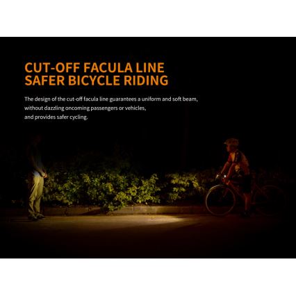 Fenix BC25R - LED Акумулаторна лампа за колело LED/USB IP66 600 lm 36 ч