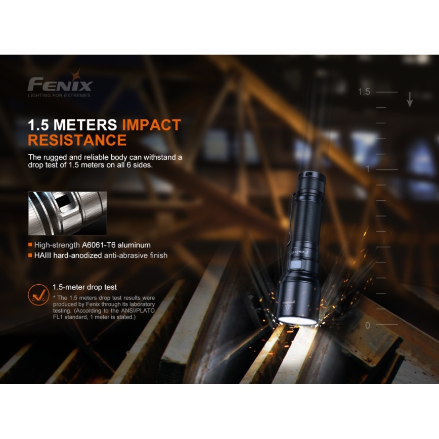 Fenix C7 - LED зареждаема фенерка с регулируема яркост LED/1x21700 IP68 3000 lm 68 h