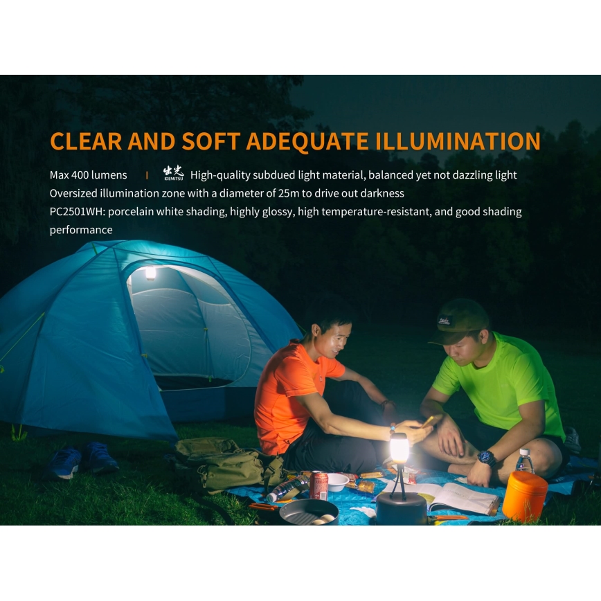 Fenix CL26RGREEN - LED Димируем portable rechargeable лампа LED/USB IP66 400 lm 400 ч. зелен