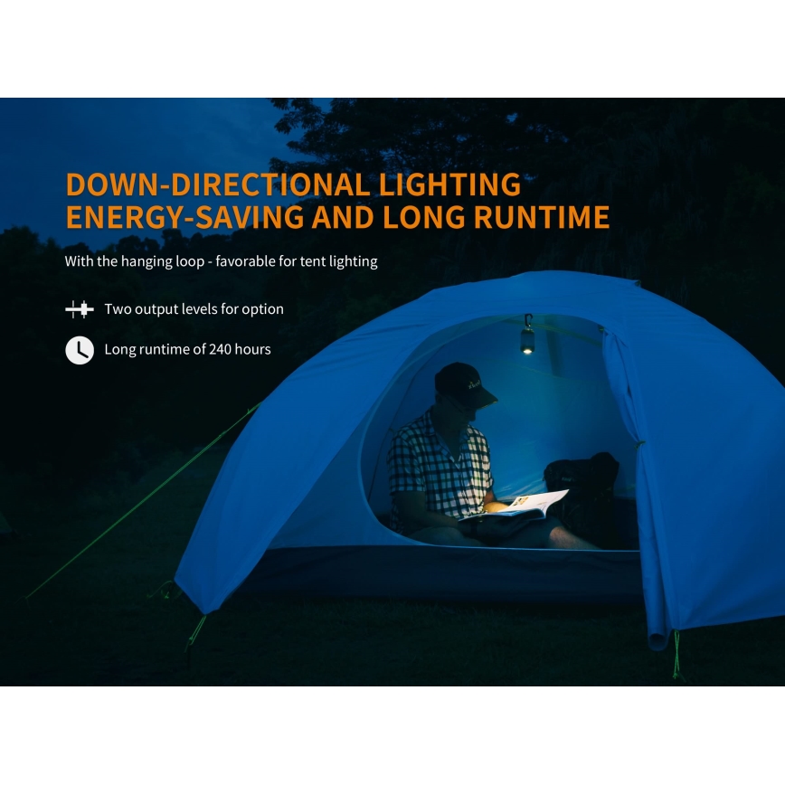 Fenix CL26RGREEN - LED Димируем portable rechargeable лампа LED/USB IP66 400 lm 400 ч. зелен