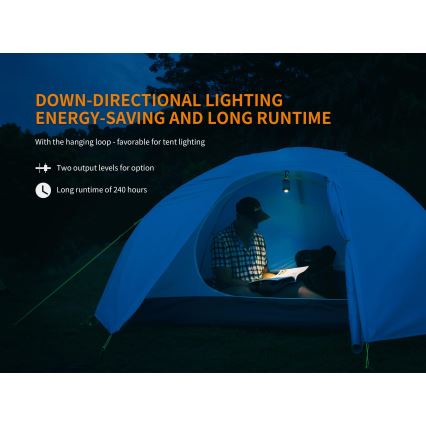 Fenix CL26RGREEN - LED Димируем portable rechargeable лампа LED/USB IP66 400 lm 400 ч. зелен