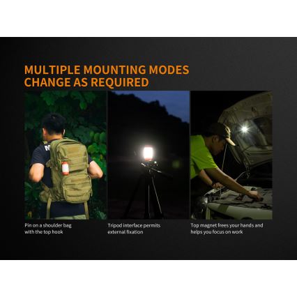 Fenix CL26RGREEN - LED Димируем portable rechargeable лампа LED/USB IP66 400 lm 400 ч. зелен