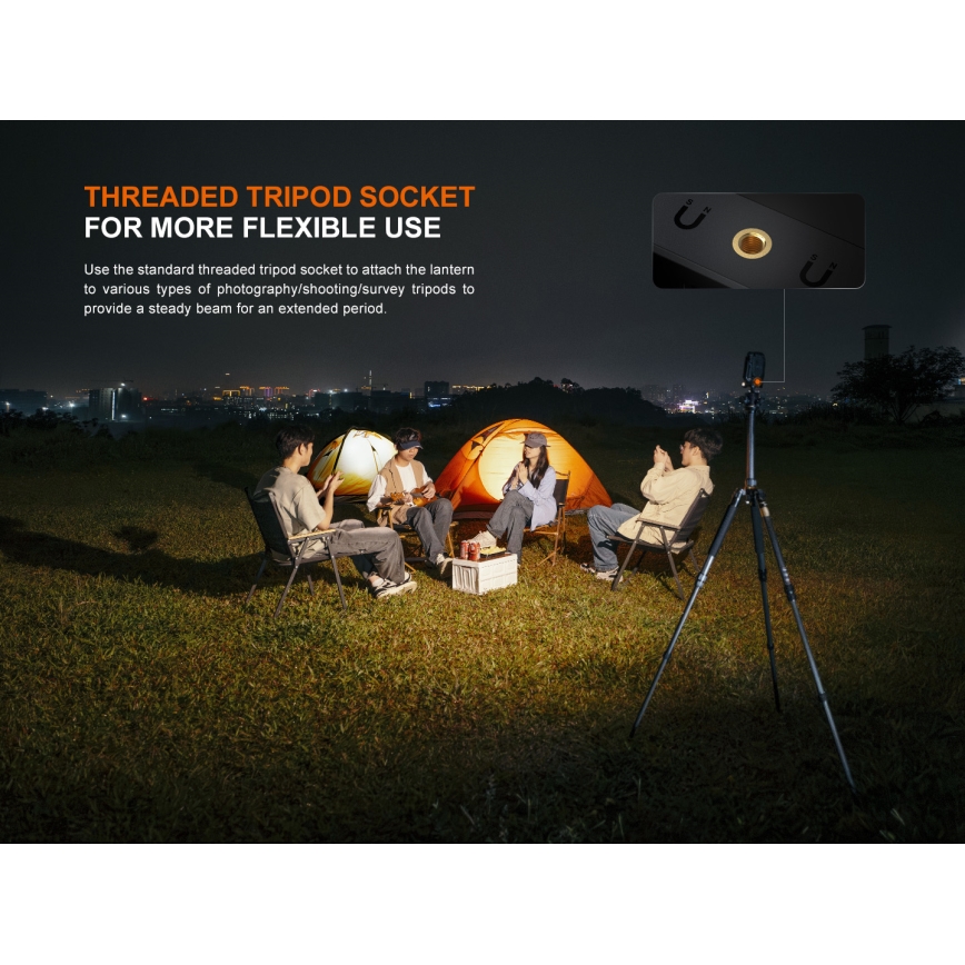 Fenix CL27RGRE - LED Димируем акумулаторен лампа LED/USB IP66 1600 лъскав 285 h 5000 mAh
