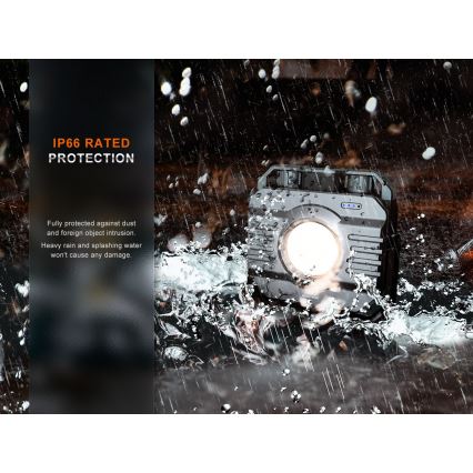Fenix CL28R - LED Димируем акумулаторен прожектор със захранваща батерия LED/USB IP66 2000 lm 360 h 10000 mAh