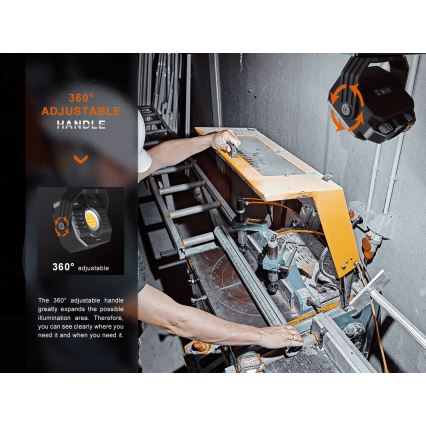 Fenix CL28R - LED Димируем акумулаторен прожектор със захранваща батерия LED/USB IP66 2000 lm 360 h 10000 mAh