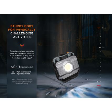 Fenix CL28R - LED Димируем акумулаторен прожектор със захранваща батерия LED/USB IP66 2000 lm 360 h 10000 mAh