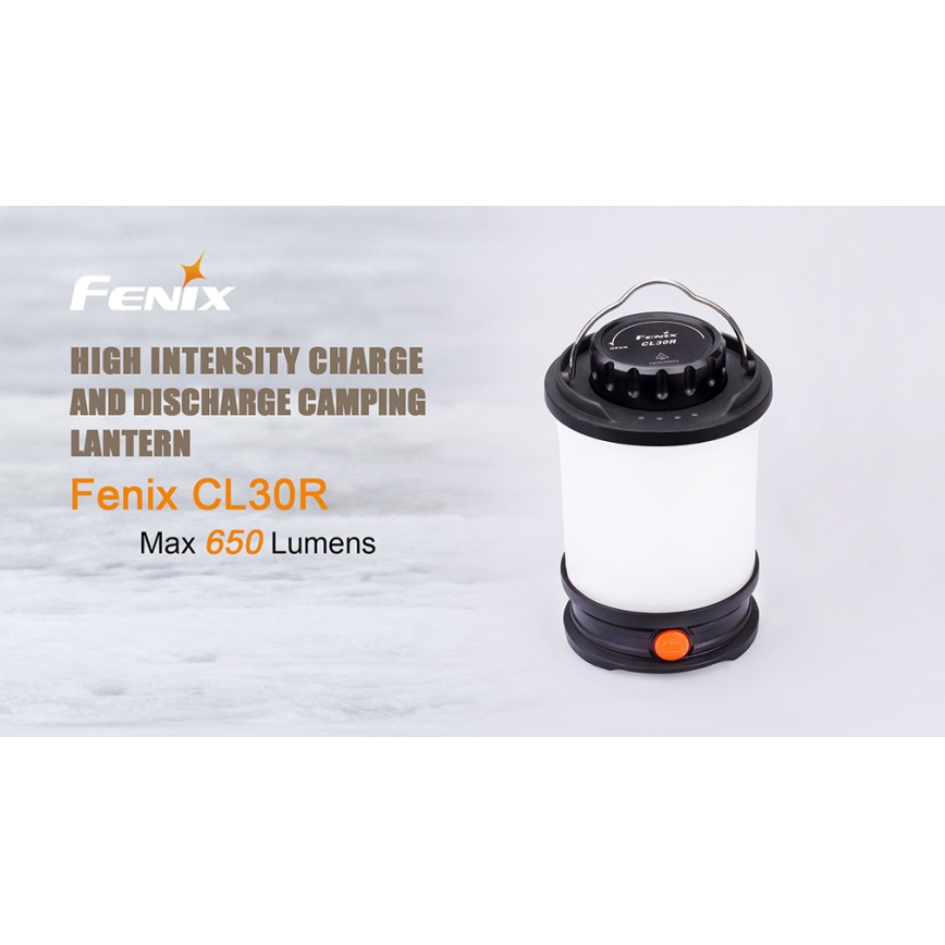 Fenix CL30R - LED Преносима акумулаторна лампа LED/USB/6xCR123A IPX7 650 lm 300 h 2600 mAh