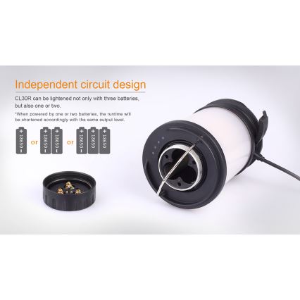 Fenix CL30R - Преносима акумулаторна LED лампа LED/USB/6xCR123A IPX7 650 лумена 300 ч 2600 mAh